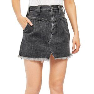 Free People Black Mini Skirt Size 25